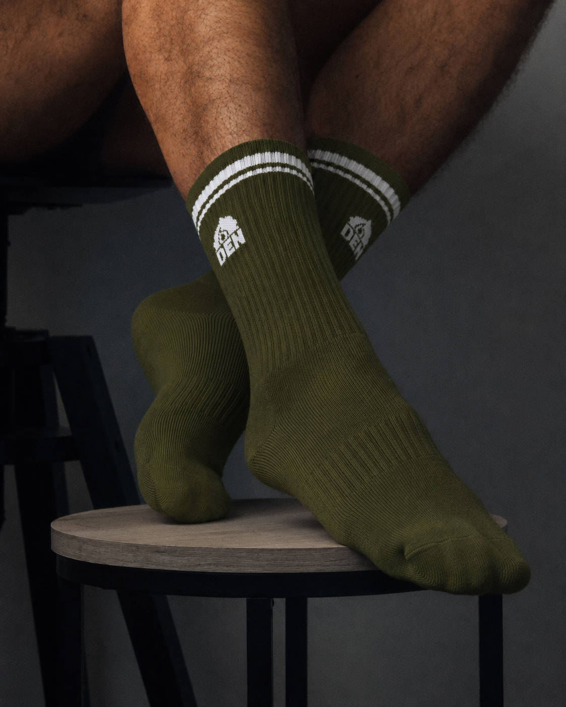 Sports Socks - 1 Pair - Olive