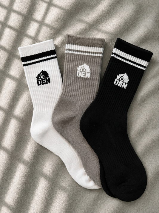 Sports Socks - 3 Pairs - Monochrome Multipack