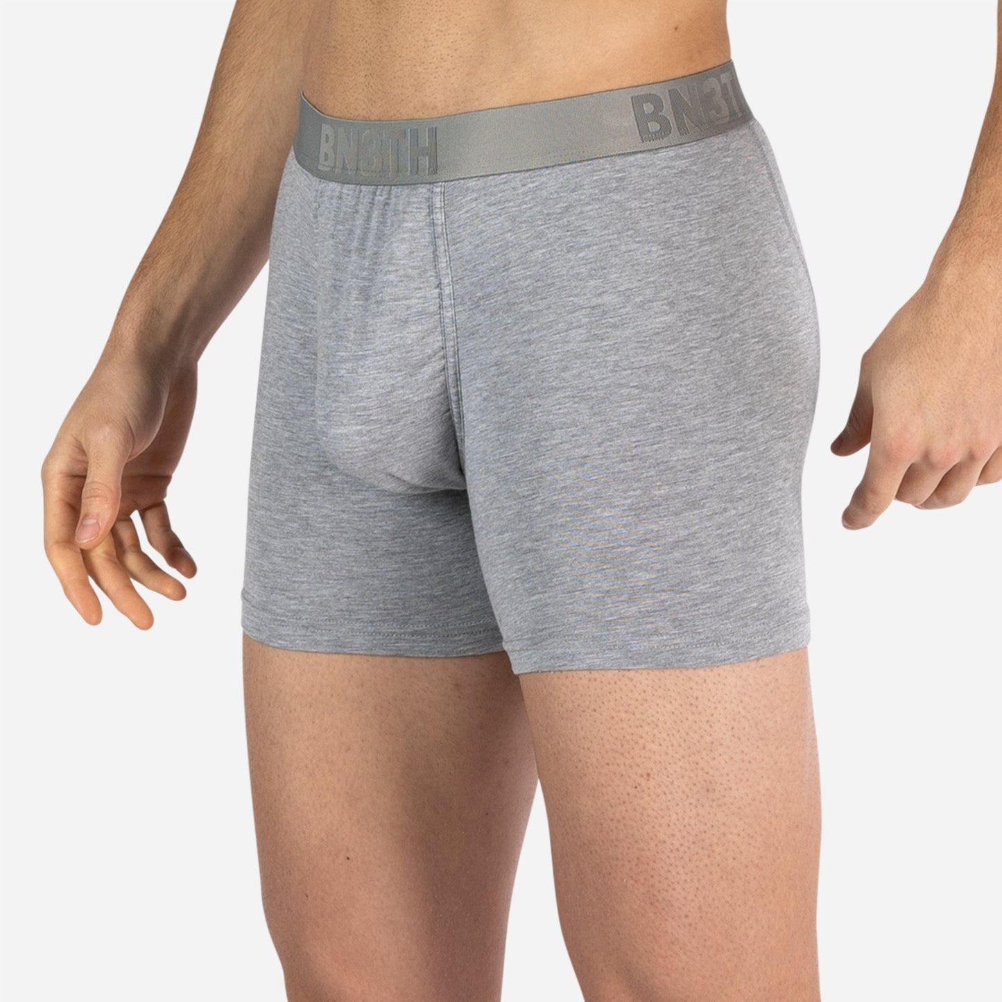 Classic Essentials Boxer Brief : Black/Heather Grey 2 Pack