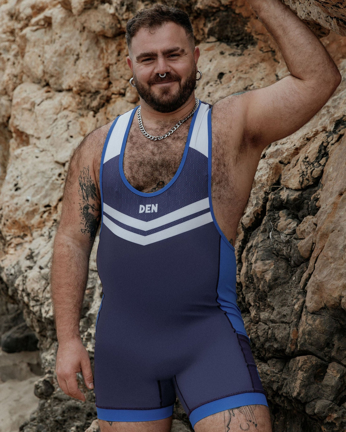 Low-Cut  Singlet - Blue