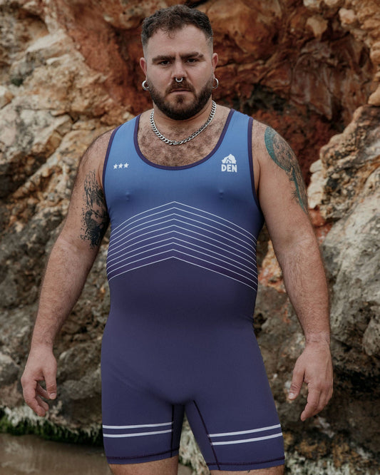 Classic-Cut Singlet - Blue