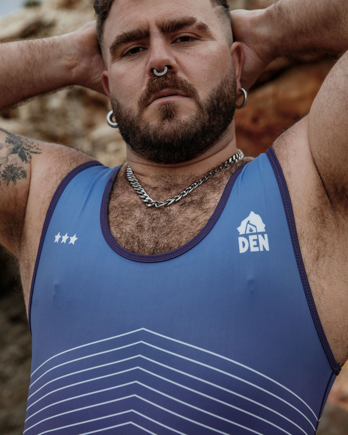 Classic-Cut Singlet - Blue