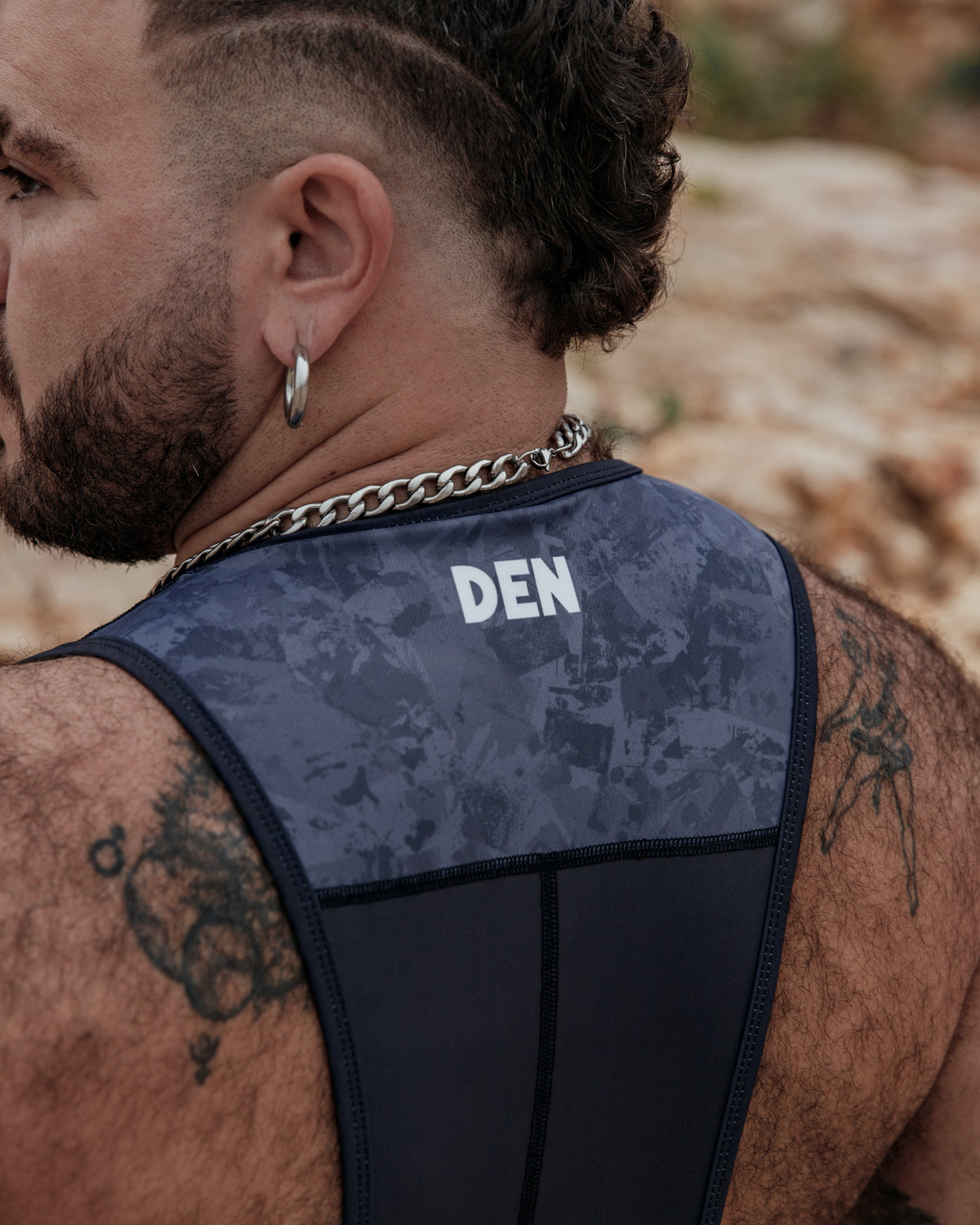 Low-Cut  Singlet - Black Camo