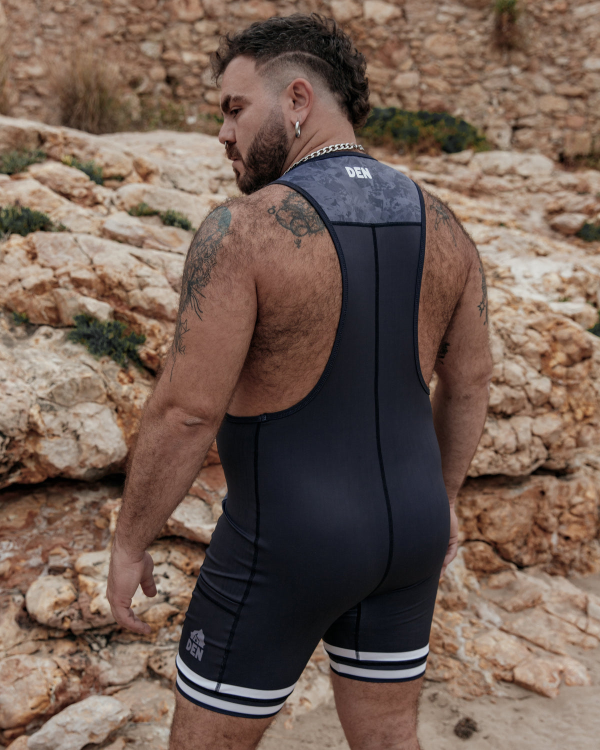 Low-Cut  Singlet - Black Camo