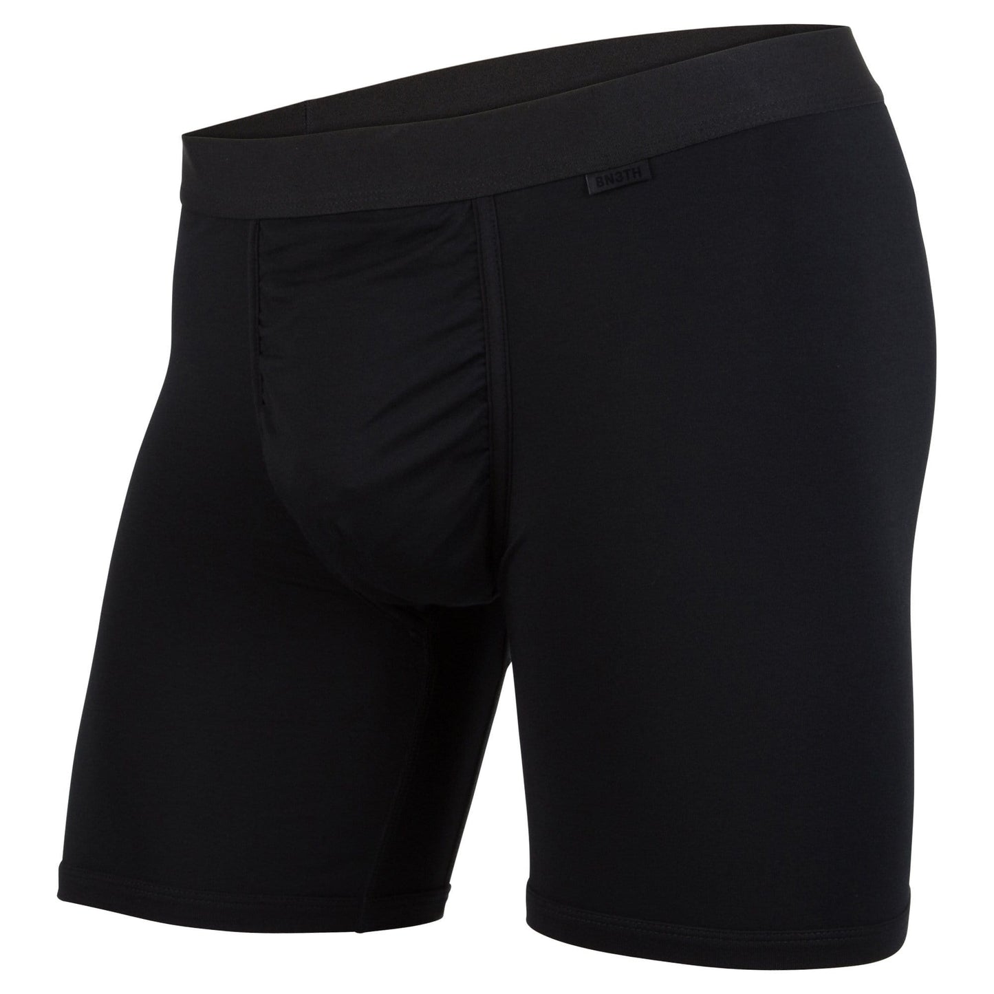 MENS ICON BOXER BRIEFS: BLACK/BLACK