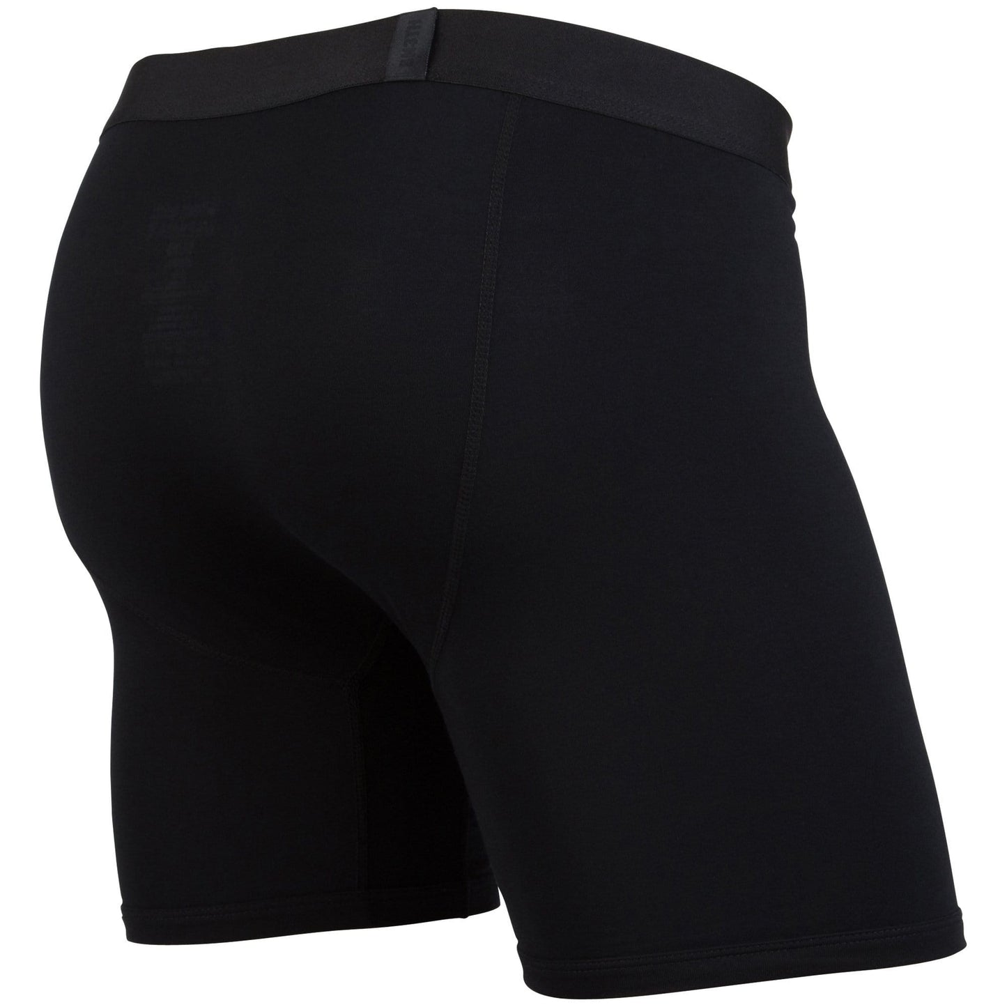 MENS ICON BOXER BRIEFS: BLACK/BLACK